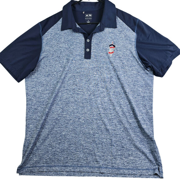 Adidas Puremotion Golf Polo Shirt Men's XL Blue Local Embroidered Logo Casual - Picture 1 of 7